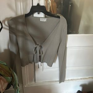 Front Tie Sweater
